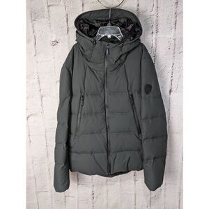 Vince Camuto Men's Gray Full Zip Hooded Puffer Down‎ Jacket Size XL